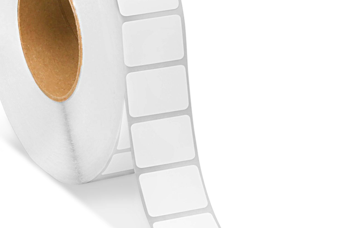 Etiqueta Blanca Transferencia Térmica 2x1” (5x2.5 cms) 1 al Paso