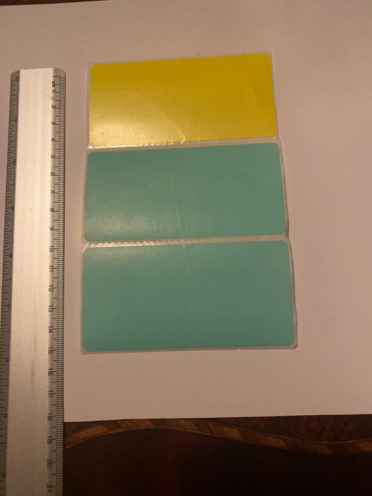 Etiqueta  Color Térmica Directa 4x2” (10x5.1 cms)